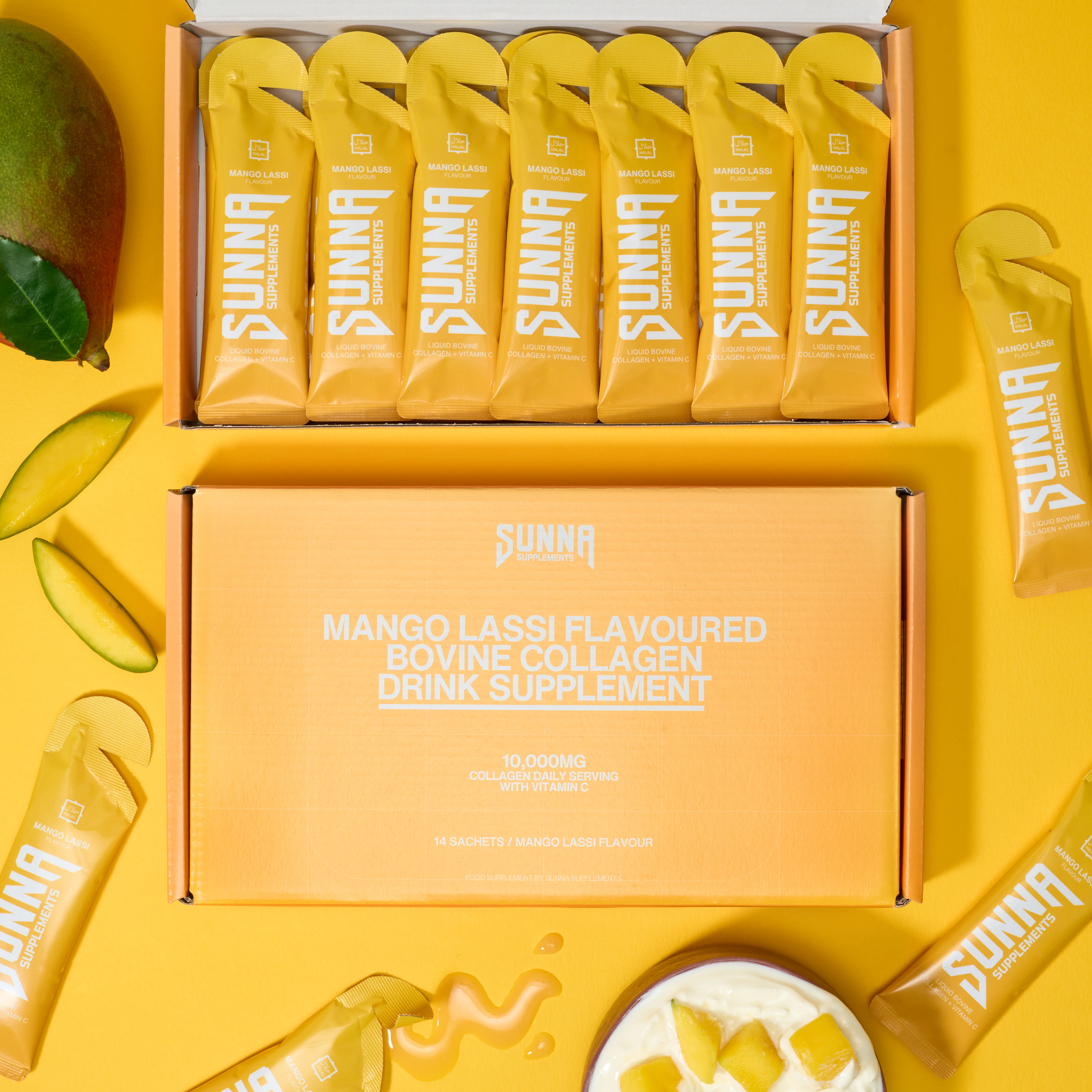 Mango Lassi Collagen Drink with Vitamin C - Image 5